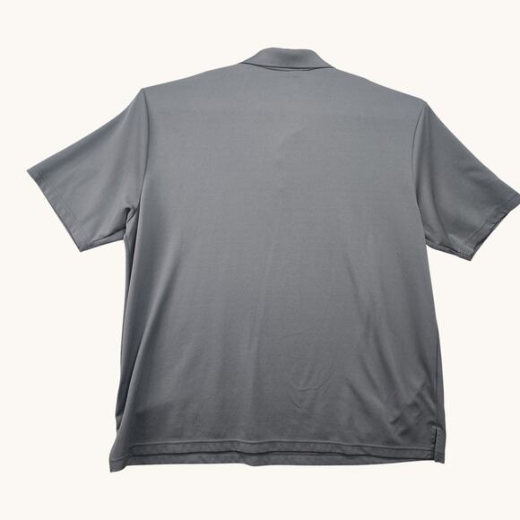 PGA Tour Golf Polo Shirt Mens 3XLT Gray Airflux Short Sleeve Stretch Performance - Picture 3 of 9